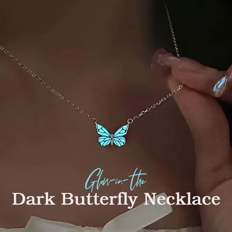 🦋 Glow-in-the-Dark Butterfly Necklace | Let your unique charm shin 🦋