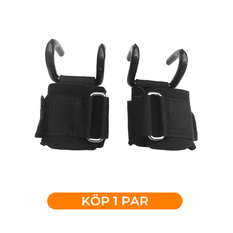 Kestävät Painonnostohihnat Rannekoukkuilla