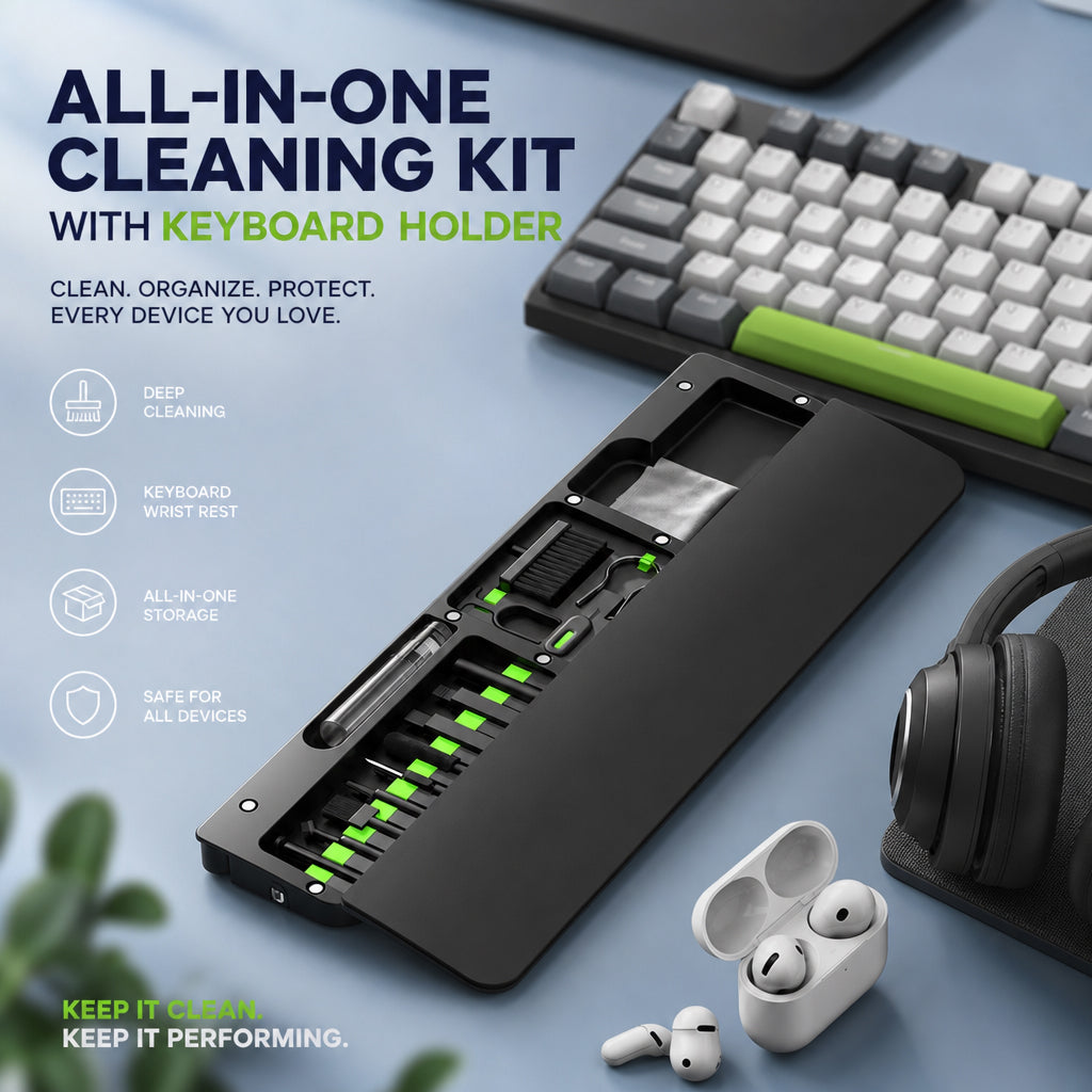 Keyboard Wrist Rest With Cleaning Kit