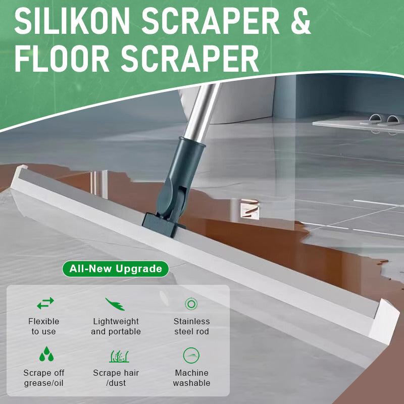 🧹 Magical Silicone Broom & Floor Scraper