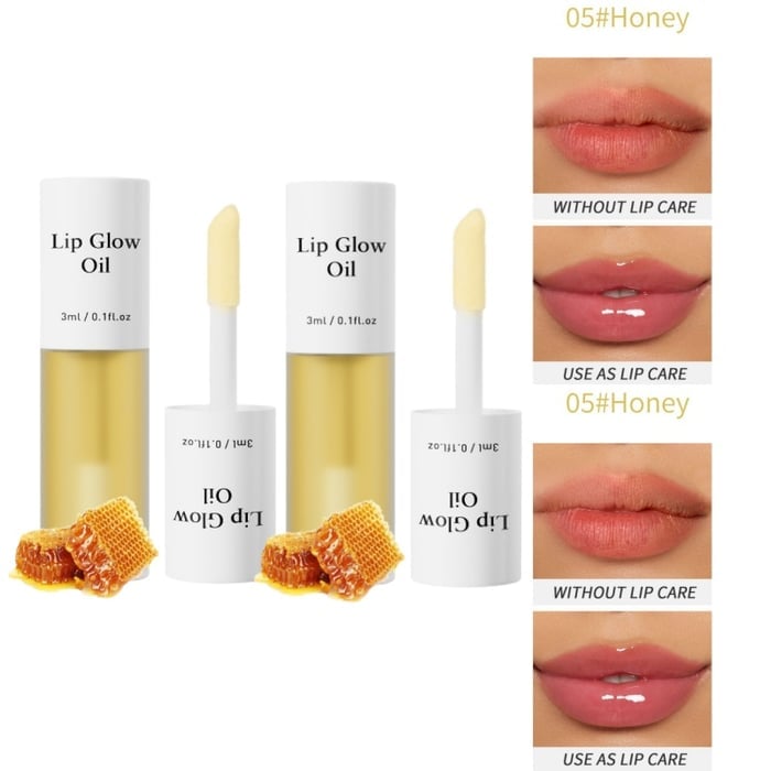 💋 Hanki täydellinen pout✨ Tinted Lip Glow Oil - Sävytetty huulten hehkuöljy - reheville, kosteutetuille huulille, joilla on luonnollinen hehku! 💖