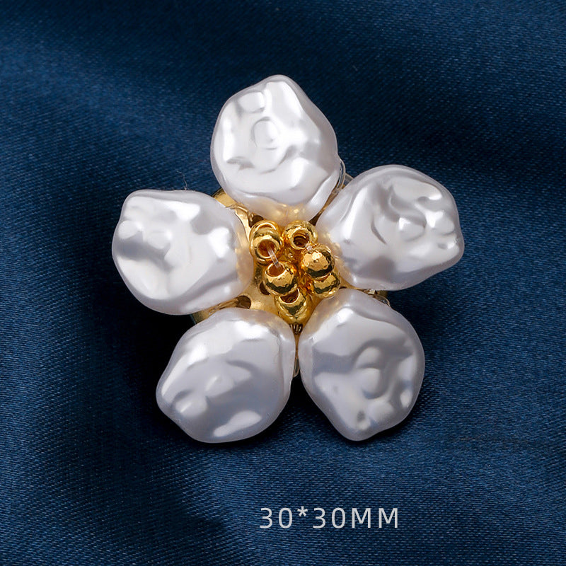 💎Buy 1 Get 1 Free🎁Rhinestone Pearl Button Clip for Suits, Shirts, Cuffs, and Collars