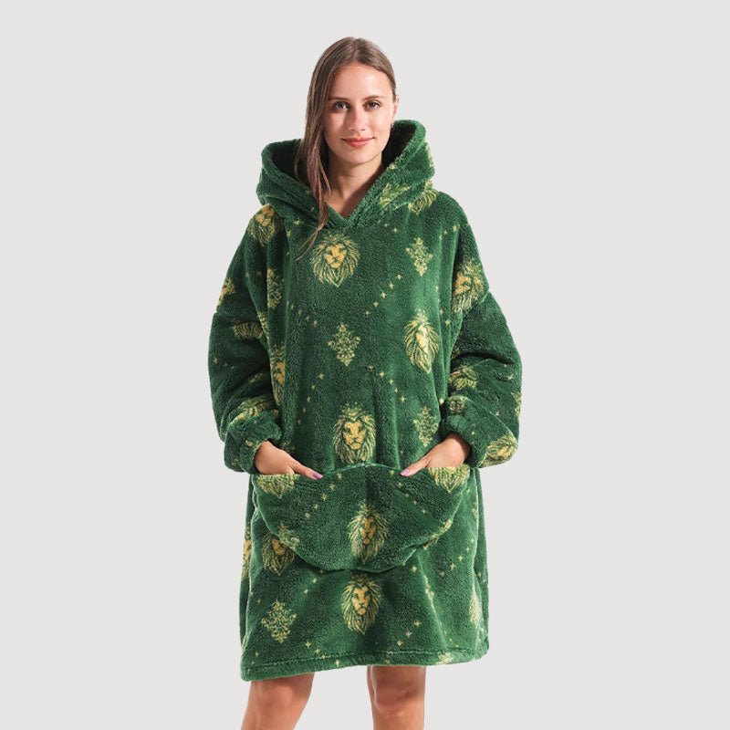 🧸 Paksu kylpytakki hupulla ja peitolla