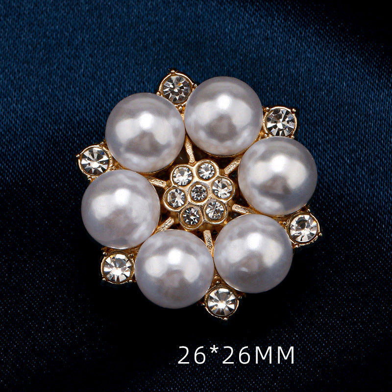 💎Buy 1 Get 1 Free🎁Rhinestone Pearl Button Clip for Suits, Shirts, Cuffs, and Collars