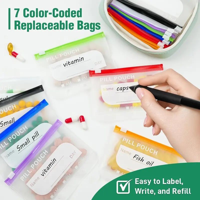 💊Waterproof Pill Organizer Set