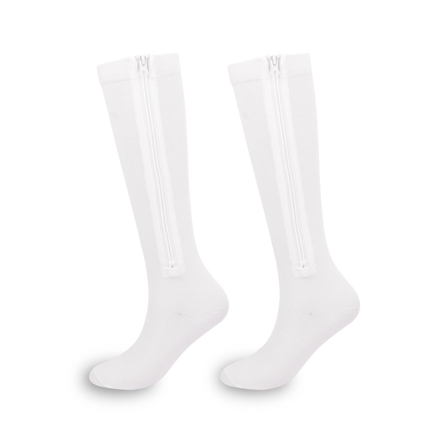 Innovative Side-Zip Athletic Support Socks – Easy Wear Compression Hose