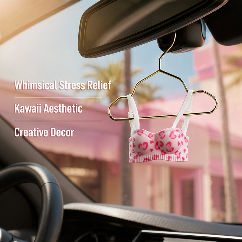 🎀🚗 Mini Bra Car Hanging Ornament