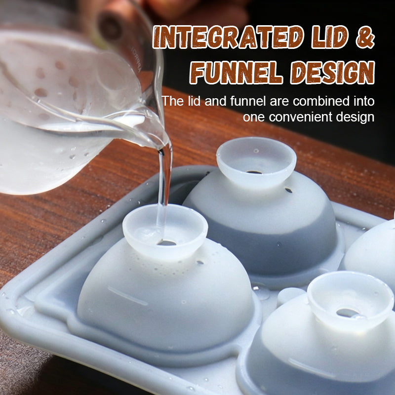 Creative 3D Skull Ice Cube Tray - Skull Shaped Ice Balls in Whiskey & Drinks