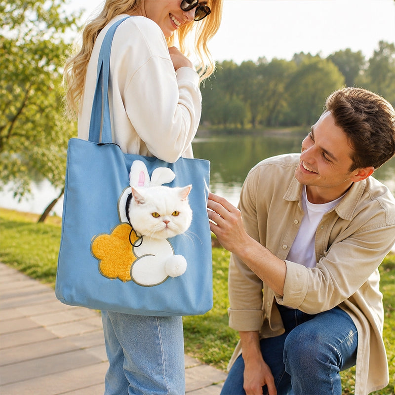 A playful pet carrier that feels ready for everyday outings