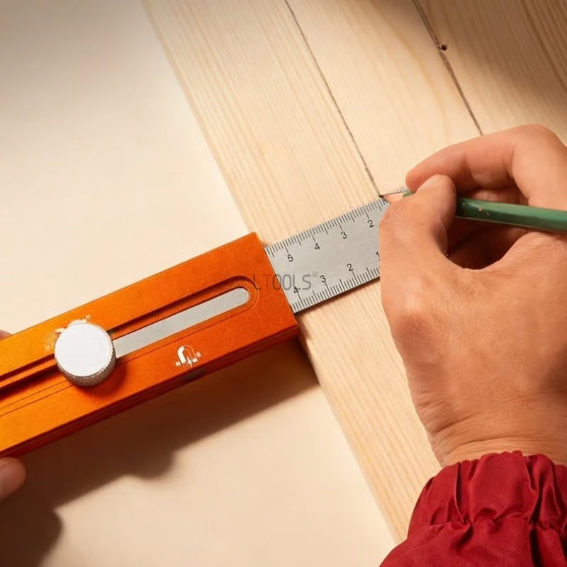 🔥Multi Function Ruler – 3-in-1 Measuring & Level Tool