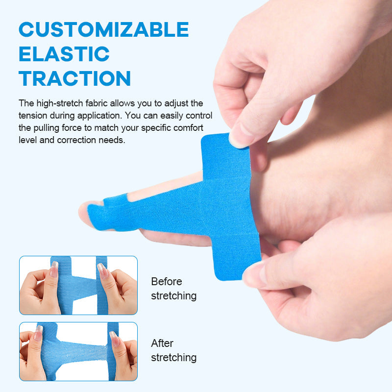 Pre-Cut Bunion Support Patches — Invisible, Shoe-Compatible Fit for Everyday Comfort and Foot Correction