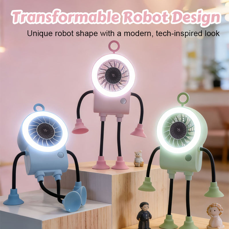 🤖 Robot Fan - Cool breeze meets playful design. Stay cool in style.