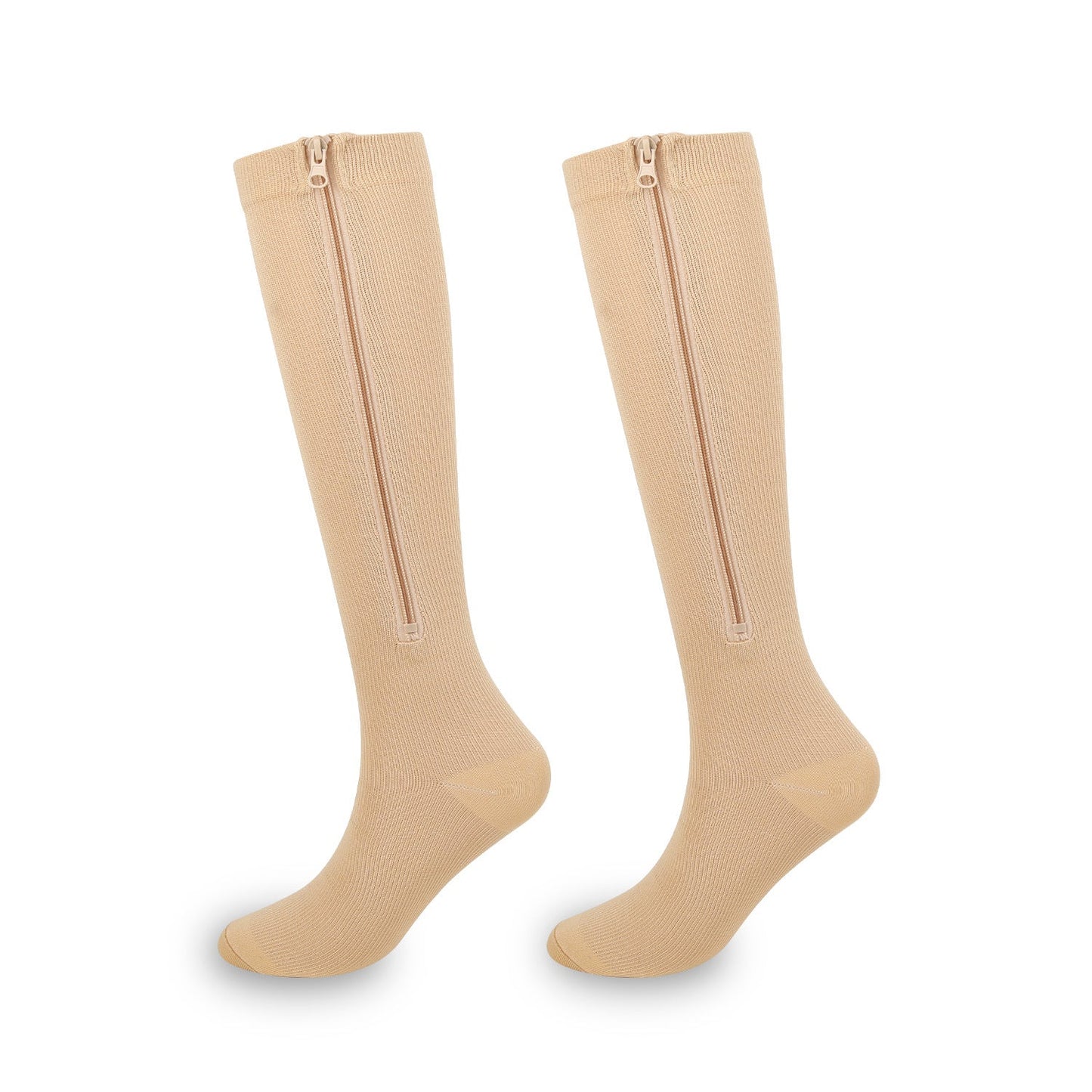 Innovative Side-Zip Athletic Support Socks – Easy Wear Compression Hose
