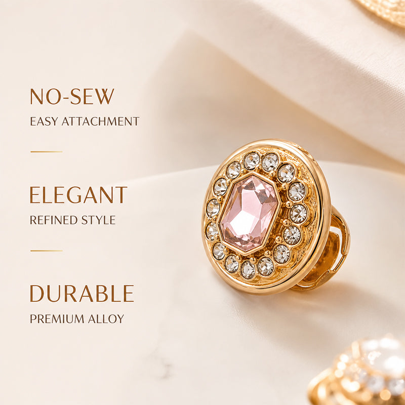 💎Buy 1 Get 1 Free🎁Rhinestone Pearl Button Clip for Suits, Shirts, Cuffs, and Collars
