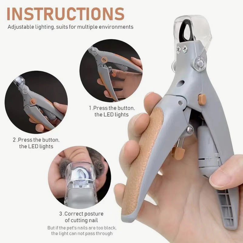 🔥LAST DAY SALE - 49% OFF🎁Pet Nail Clipper with LED Light - 5x Magnification