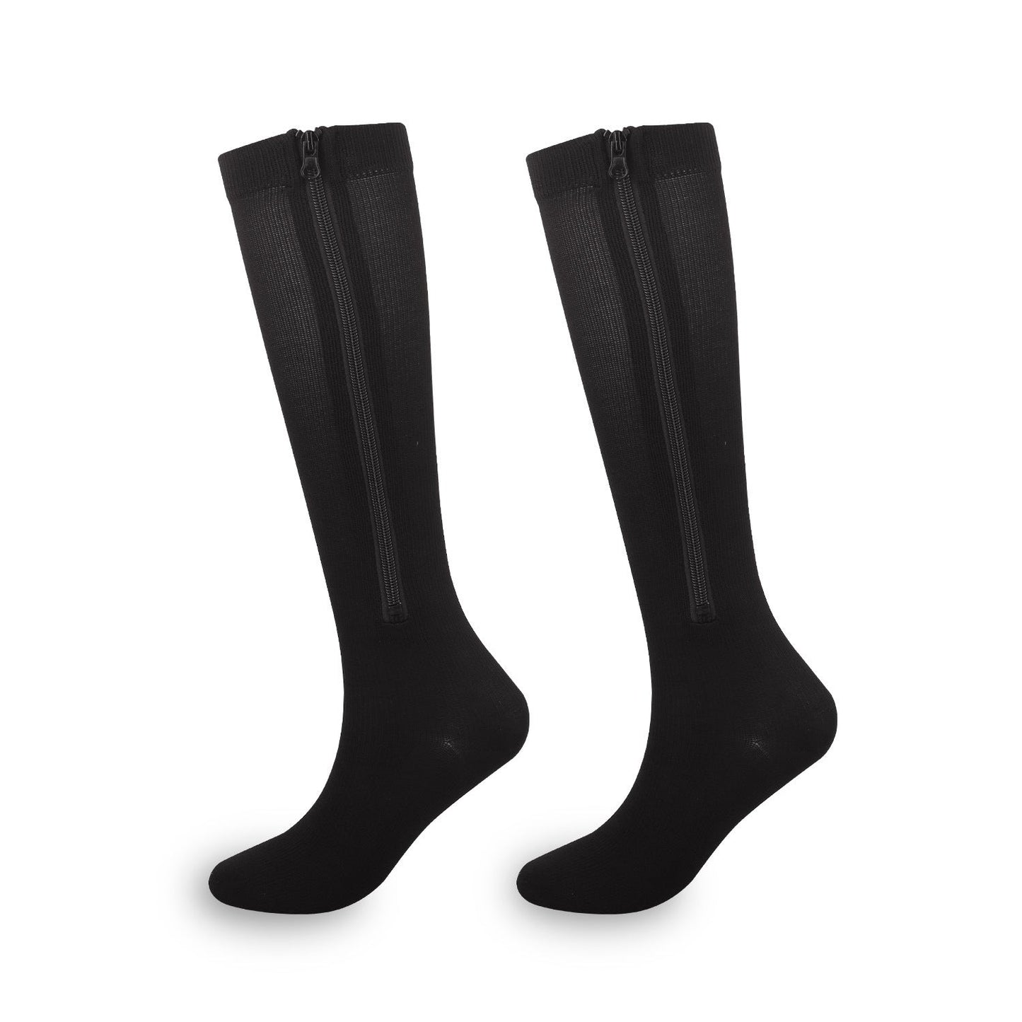 Innovative Side-Zip Athletic Support Socks – Easy Wear Compression Hose