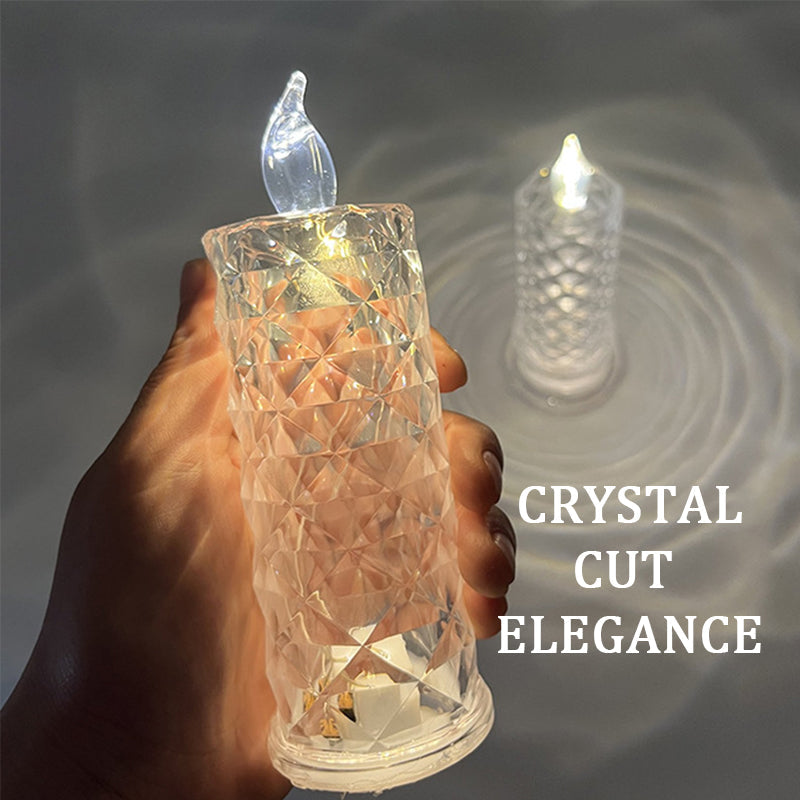 ✨ Crystal Rose Candle Light – romanttinen valo ilman sotkua
