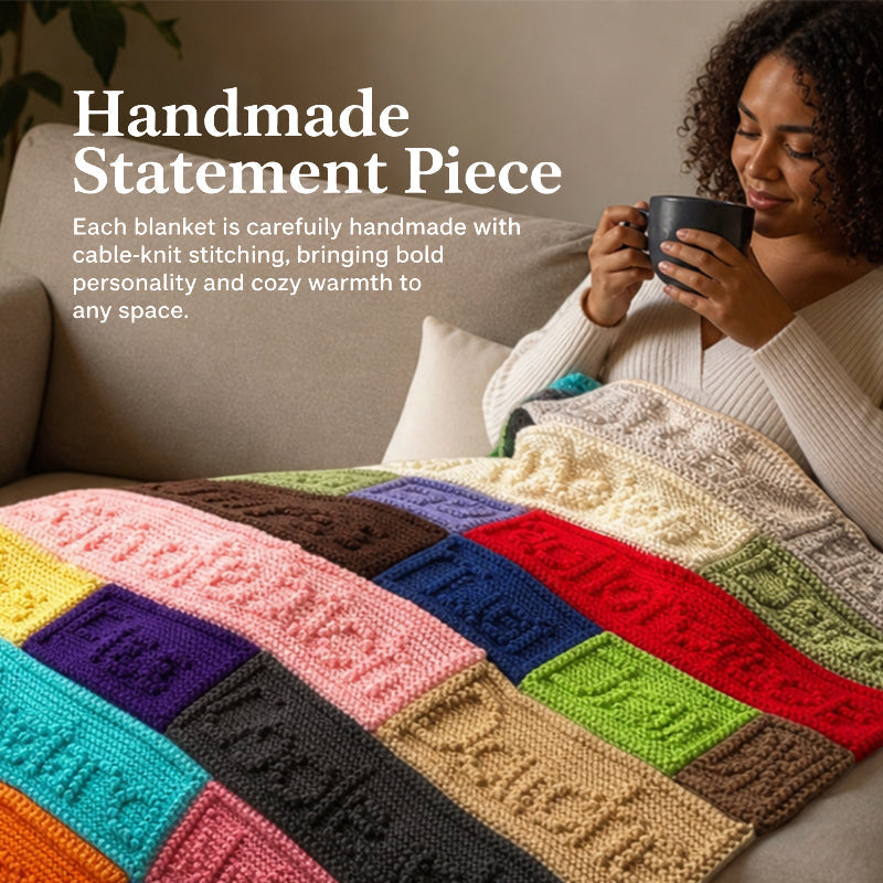 🔥Last Day 49% OFF - Handcrafted Funny Cussword blanket