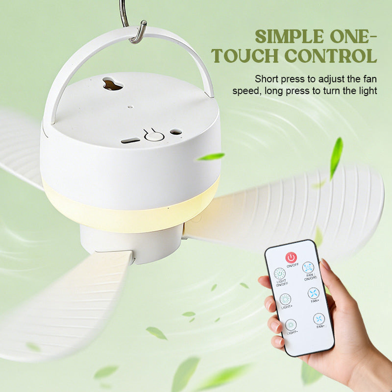 Rechargeable Fan with Light
