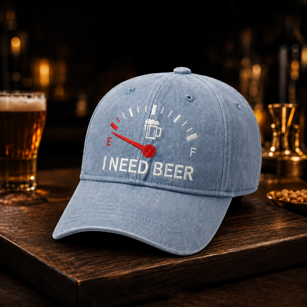 🔥LAST DAY 50% OFF - 🍺 ‘I NEED BEER’ embroidered baseball cap – Unisex commemorative cap