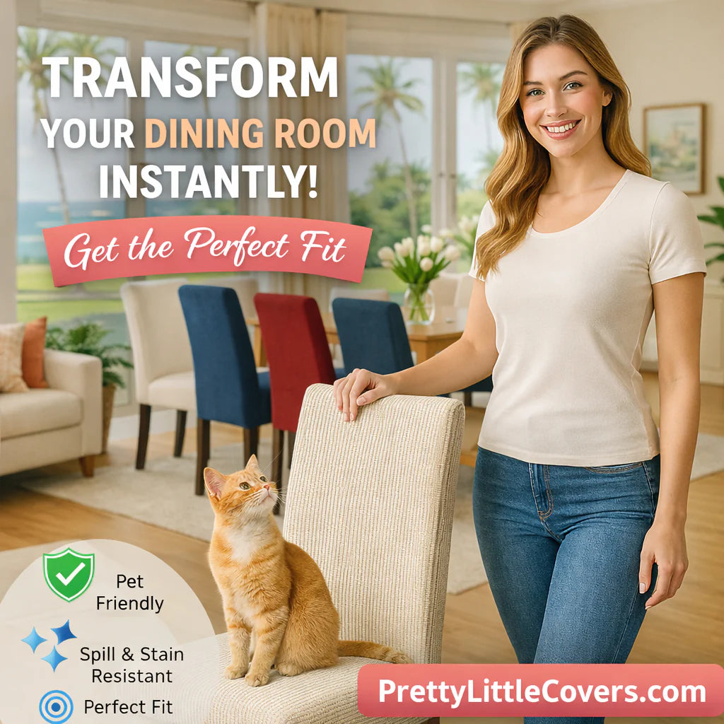 🪑Chair covers – give an old chair a fresh new look instantly!