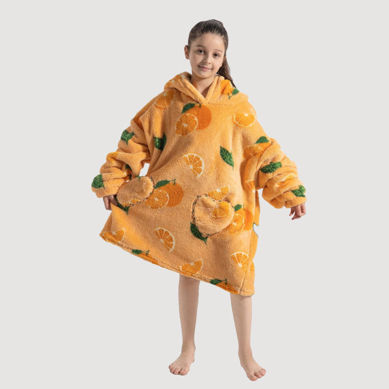 🧸 Paksu kylpytakki hupulla ja peitolla