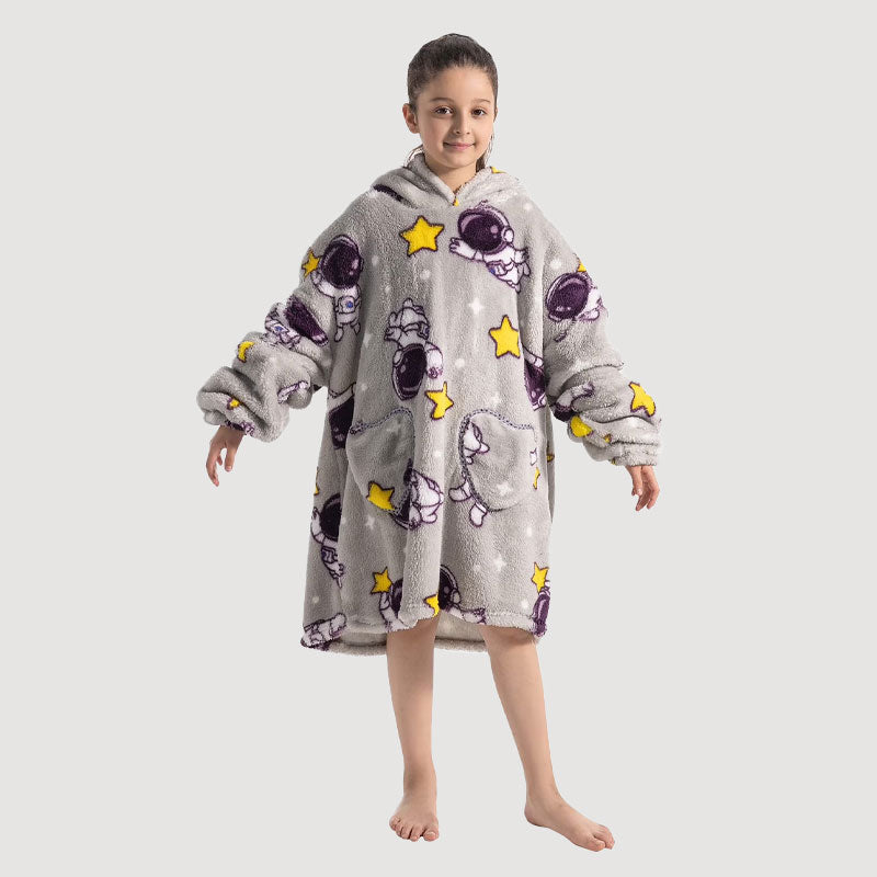 🧸 Paksu kylpytakki hupulla ja peitolla