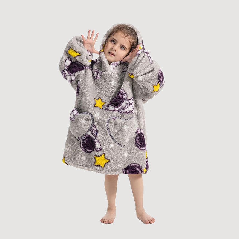 🧸 Paksu kylpytakki hupulla ja peitolla