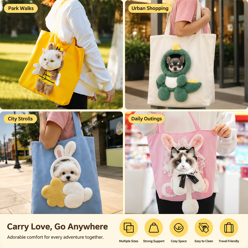 A playful pet carrier that feels ready for everyday outings