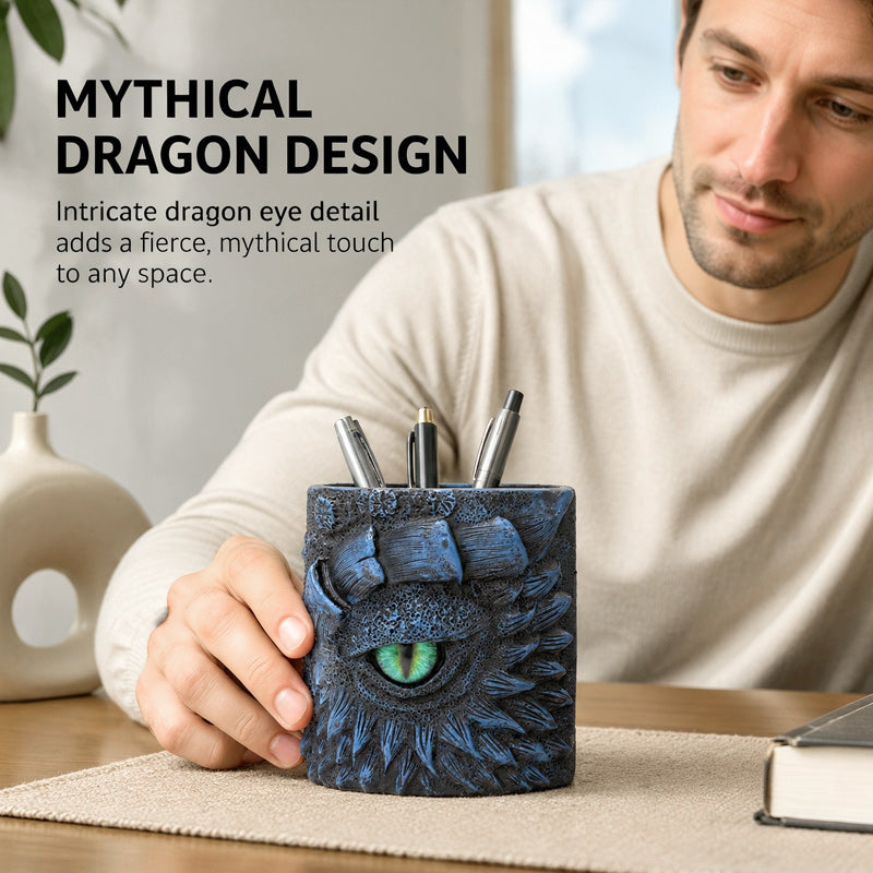 Creative Resin Dragon Eye Flower Pot & Desktop Ornament