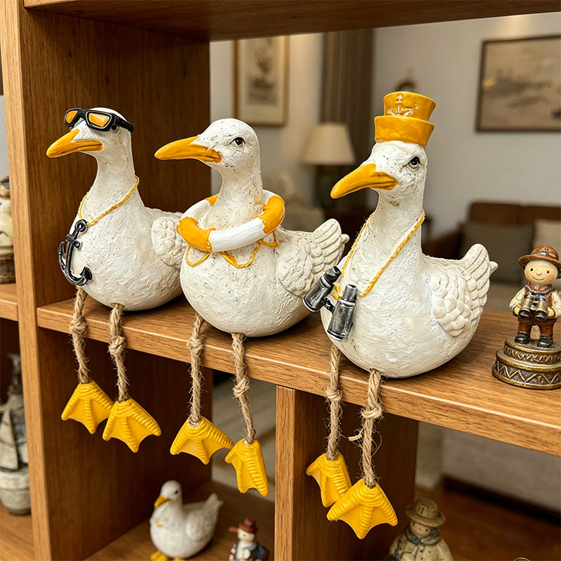 Dangling-Leg Bird Ornament – Creative Garden & Patio Seabird Decor