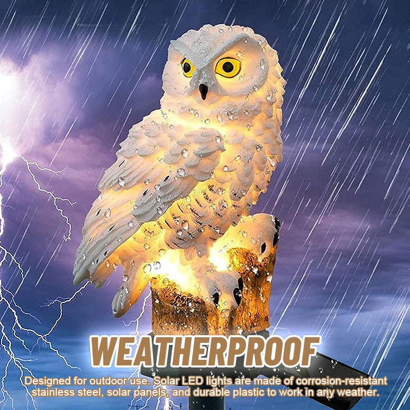 Solar Owl Courtyard Lawn Garden Decorative Light