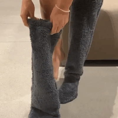 Hanhenuntuvapolvisukat jouluksi