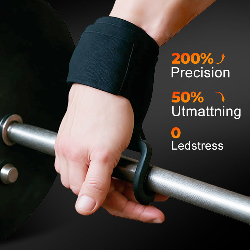 Kestävät Painonnostohihnat Rannekoukkuilla