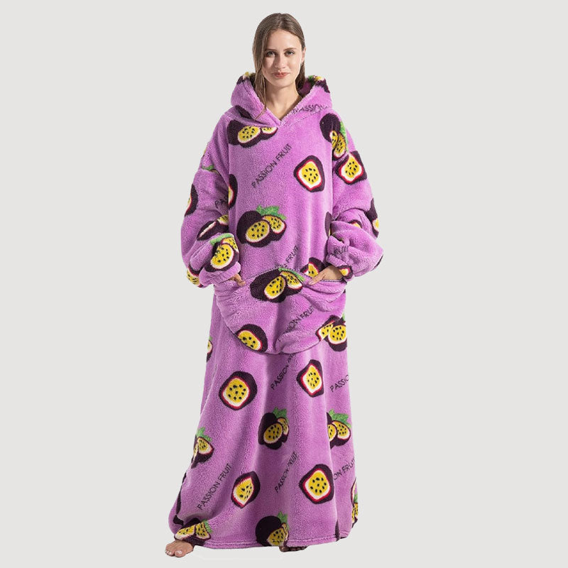 🧸 Paksu kylpytakki hupulla ja peitolla