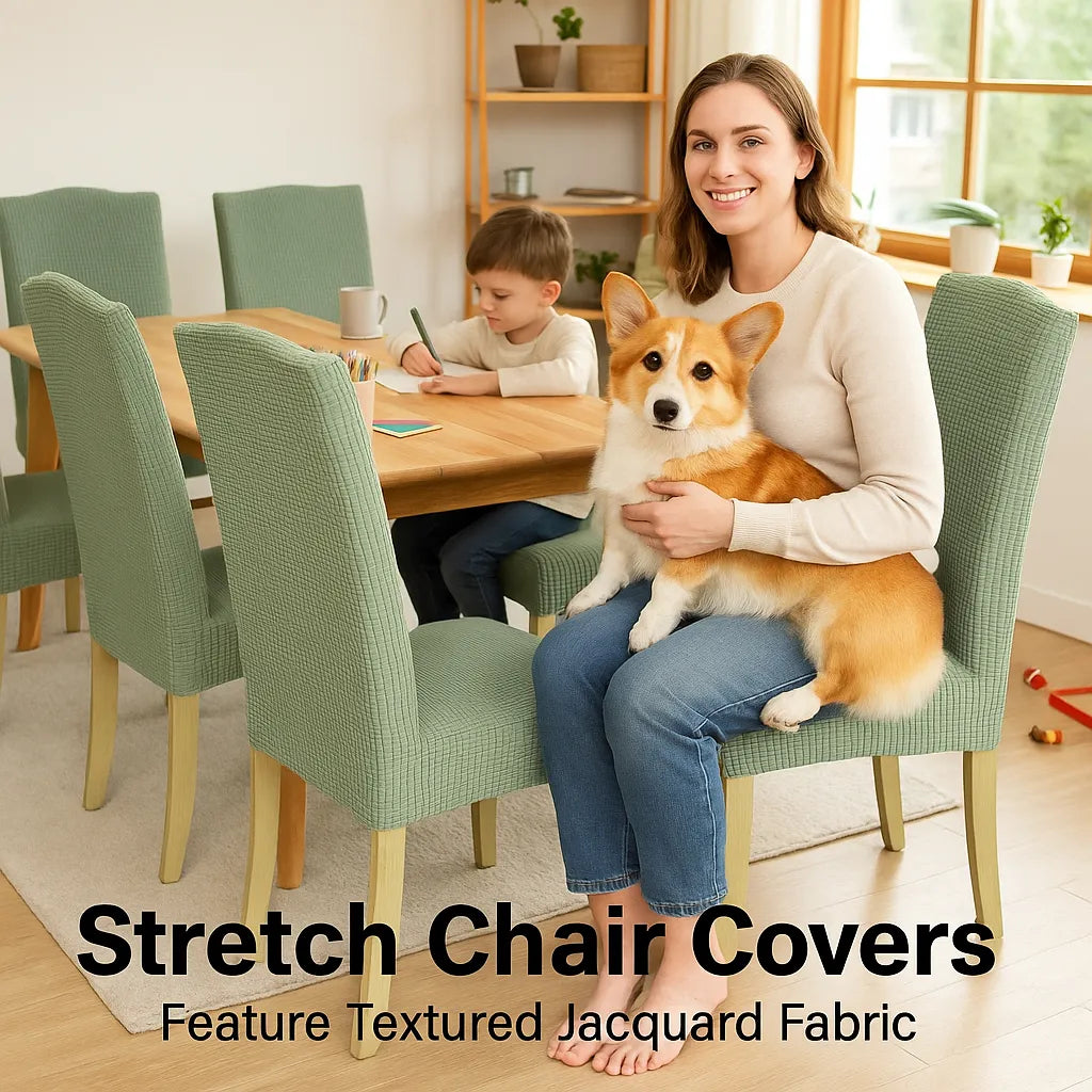 🪑Chair covers – give an old chair a fresh new look instantly!