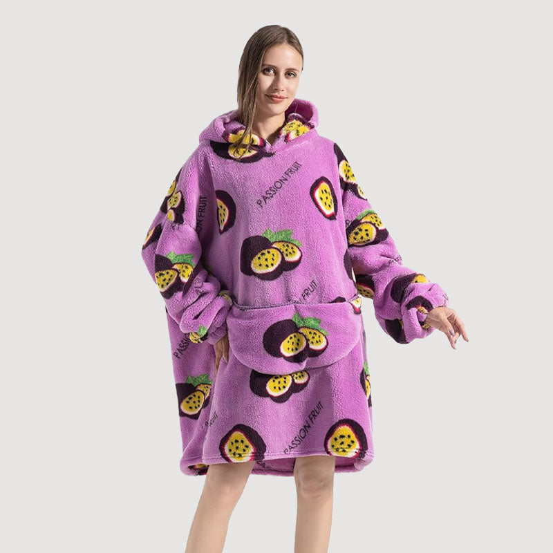 🧸 Paksu kylpytakki hupulla ja peitolla