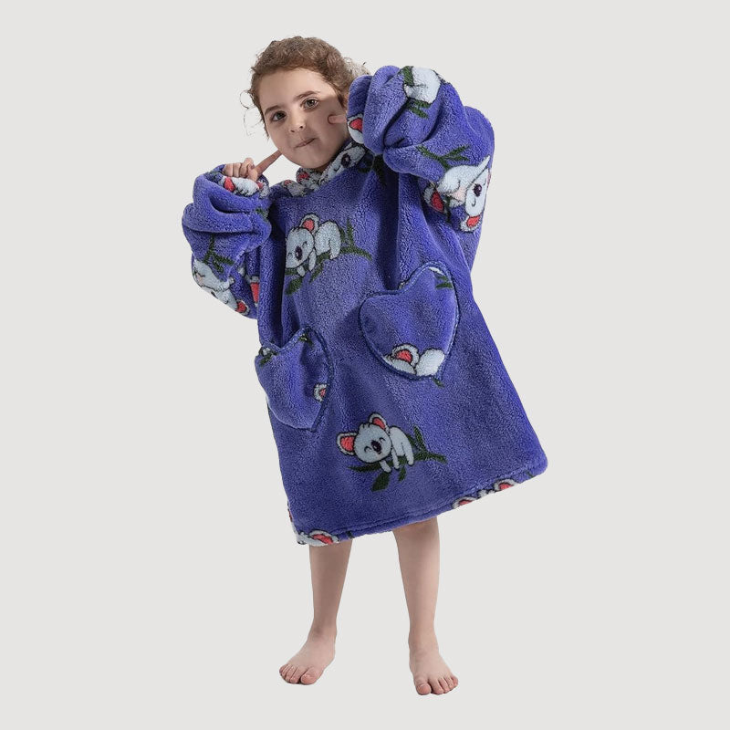 🧸 Paksu kylpytakki hupulla ja peitolla