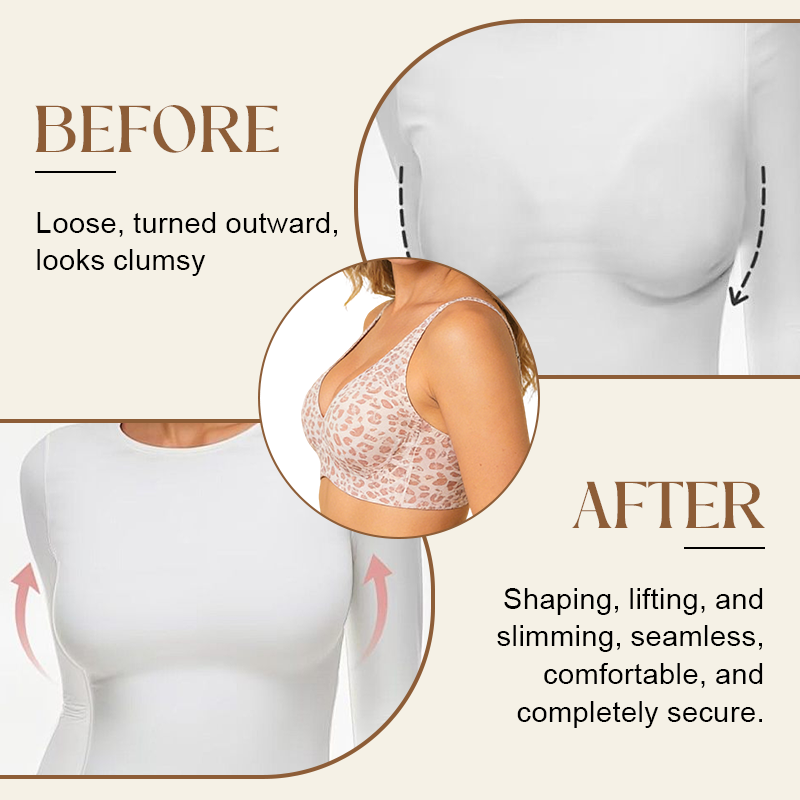 Seamless Wire-Free Leopard Print Bra