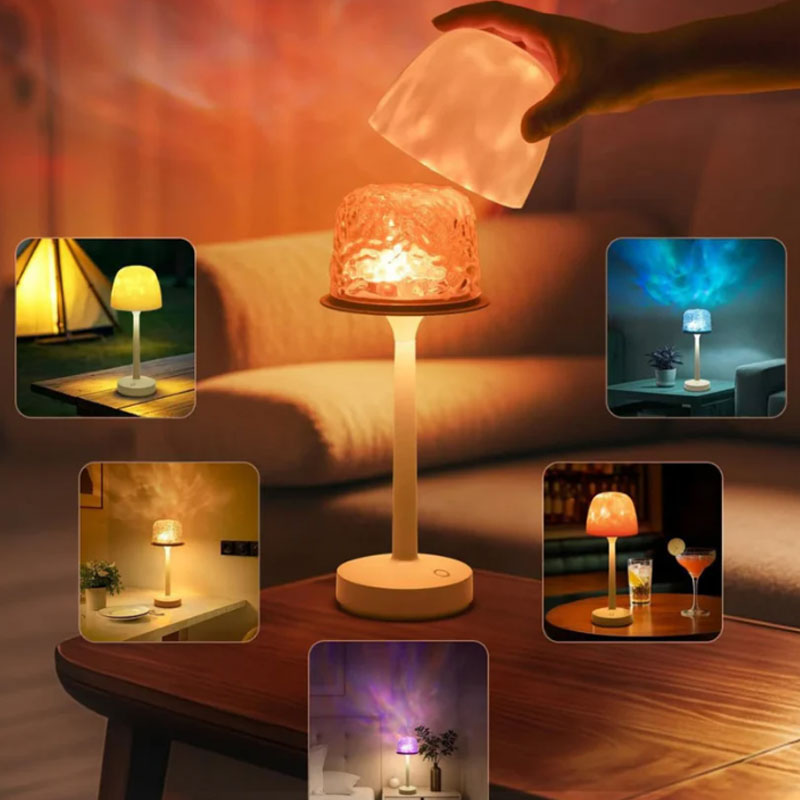 Water Ripple -ympäristöpöytävalaisin