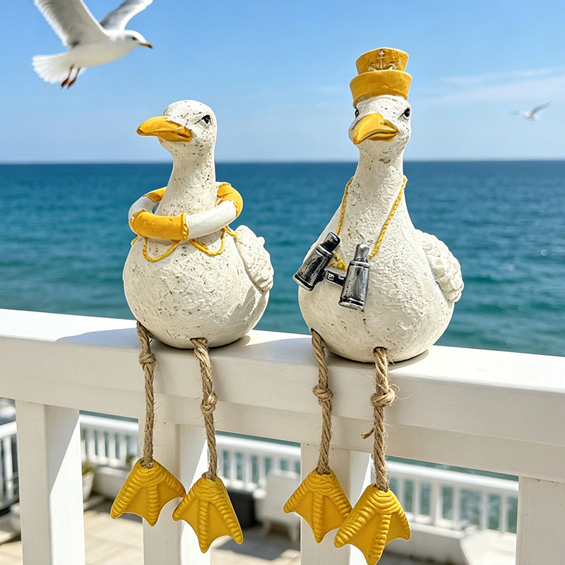 Dangling-Leg Bird Ornament – Creative Garden & Patio Seabird Decor