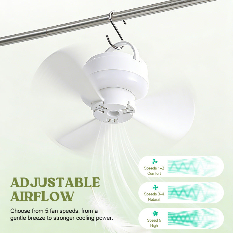 Rechargeable Fan with Light