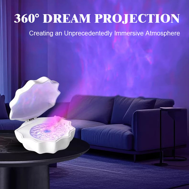 Enchanted Shell 3-in-1 Aurora Projector & Bluetooth Speaker