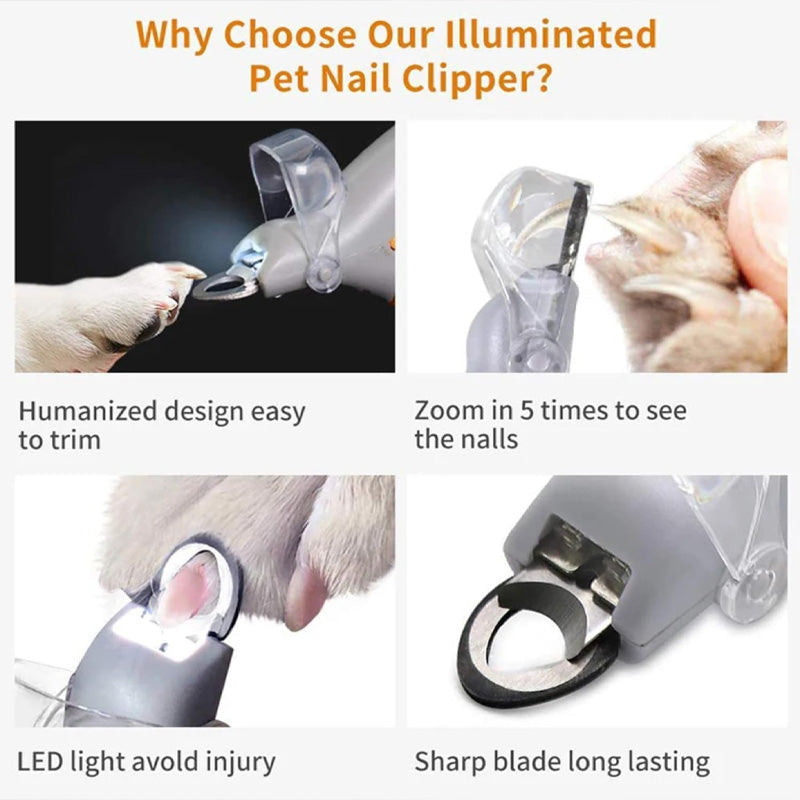 🔥LAST DAY SALE - 49% OFF🎁Pet Nail Clipper with LED Light - 5x Magnification