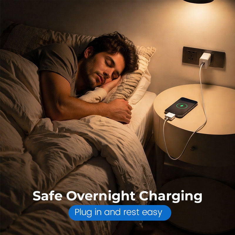 Smart Auto Stop Charging Adapter - Protect Your Battery While You Sleep