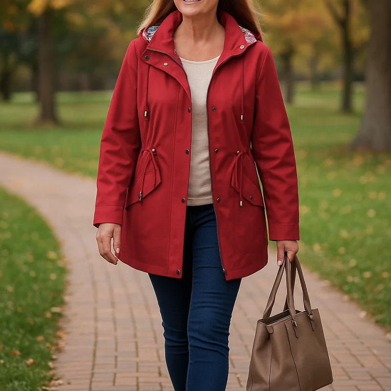 Naisten vettä hylkivä tuulitakki