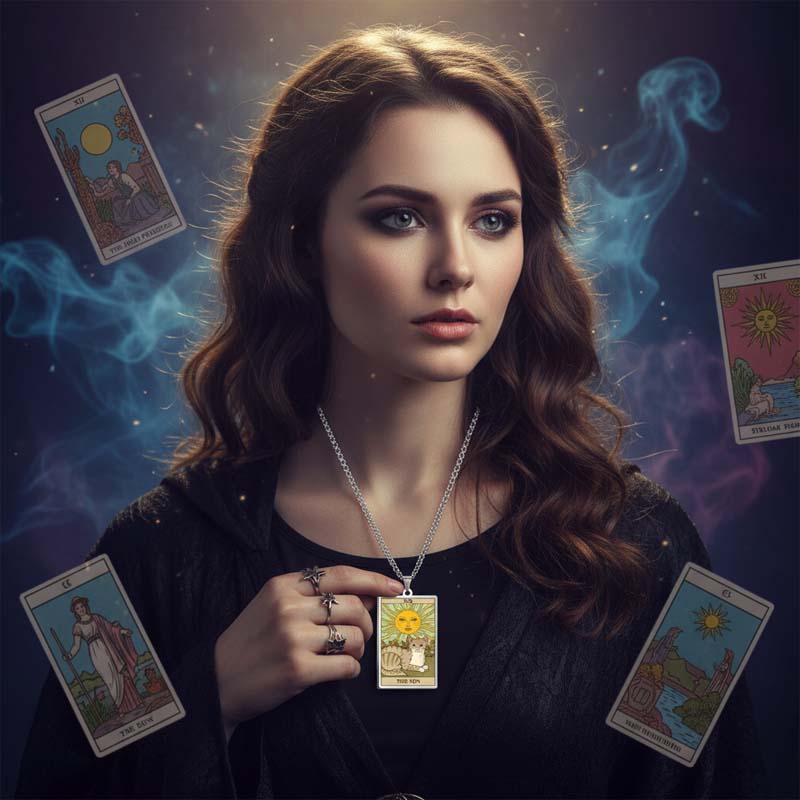 Astrologinen Kissan Vintage-riipuskaulakoru