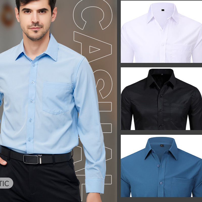 Silitystä vaativa venyvä pitkähihainen paita miehille