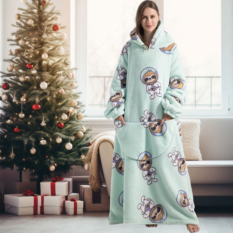 🧸 Paksu kylpytakki hupulla ja peitolla