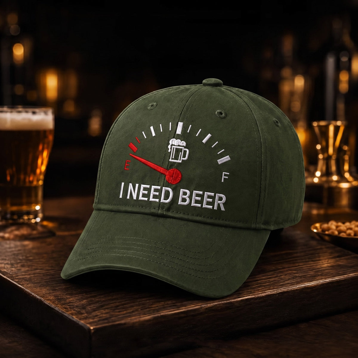 🔥LAST DAY 50% OFF - 🍺 ‘I NEED BEER’ embroidered baseball cap – Unisex commemorative cap